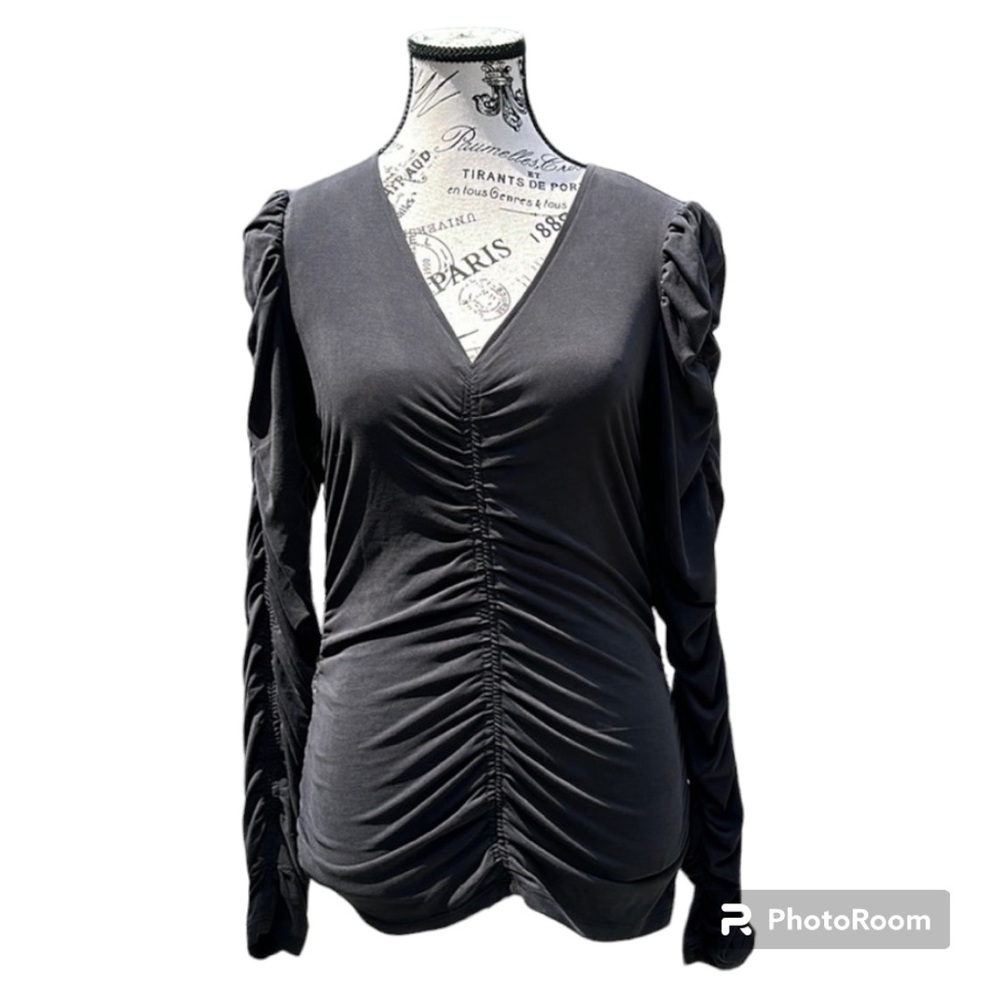 Nine West Ruched V-Neck Top- Size XL- NWOT